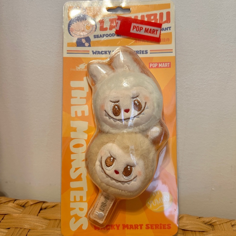 Authen Pop Mart Wacky Mart Series The Monsters Plush Keychain Duo